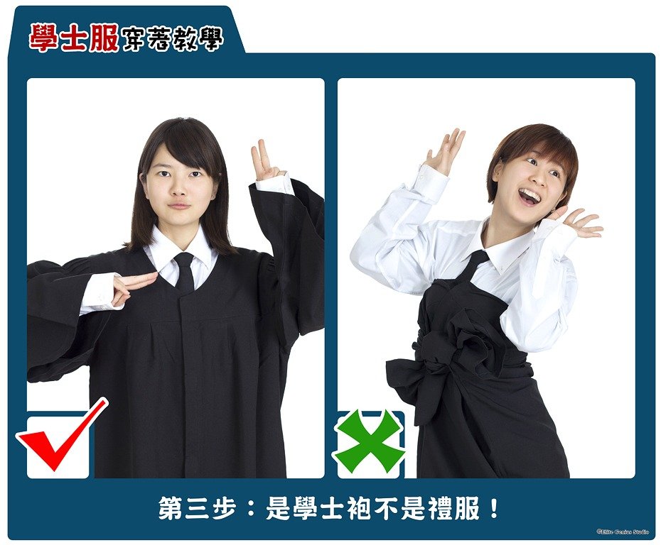 3.穿學士袍